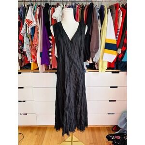 MOYURU Y2K Fairy Whimsygoth Cotton Blend Dress Black Size 2 Japanese Designer